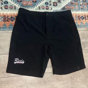 Evoshield Men’s Alexandria Reds Baseball Black Flat Front Pro Team Shorts Sz 34